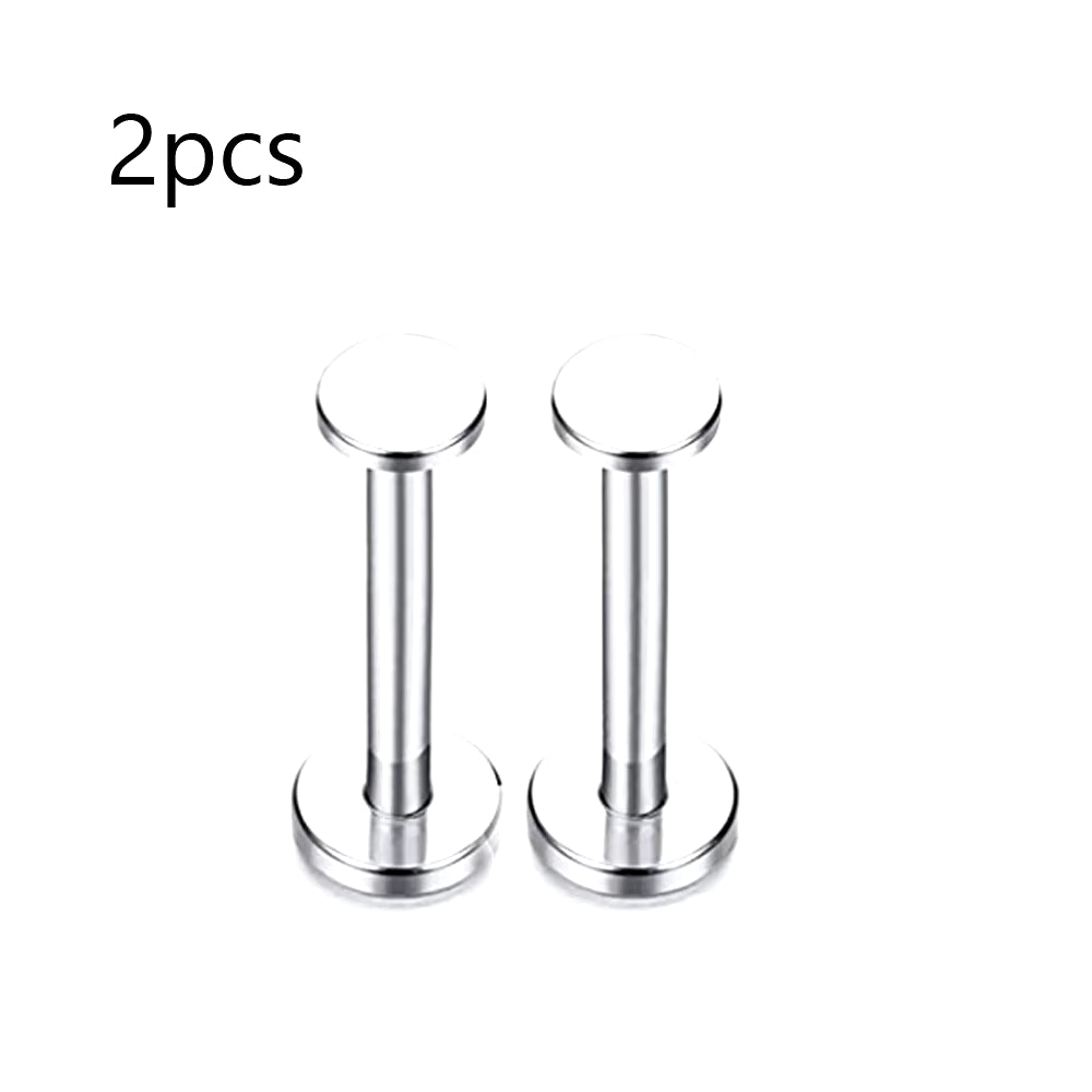 7 Pairs 16G Surgical Steel Internally Threaded Micro CZ Gem Top Tragus/Helix/Labret Stud Earrings 6Mm 8Mm 10Mm 12Mm