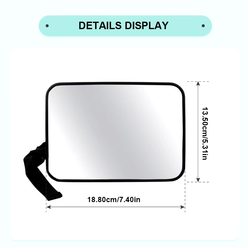 SEAMETAL Car Rear Seat Baby Mirror Adjustable Wide Angle Seat Safety Rearview Observation Mirror Car Baby/Child Interior Mirror
