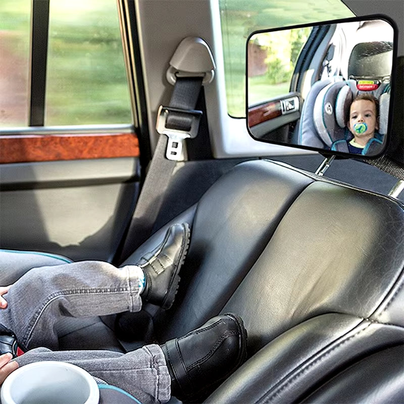 SEAMETAL Car Rear Seat Baby Mirror Adjustable Wide Angle Seat Safety Rearview Observation Mirror Car Baby/Child Interior Mirror